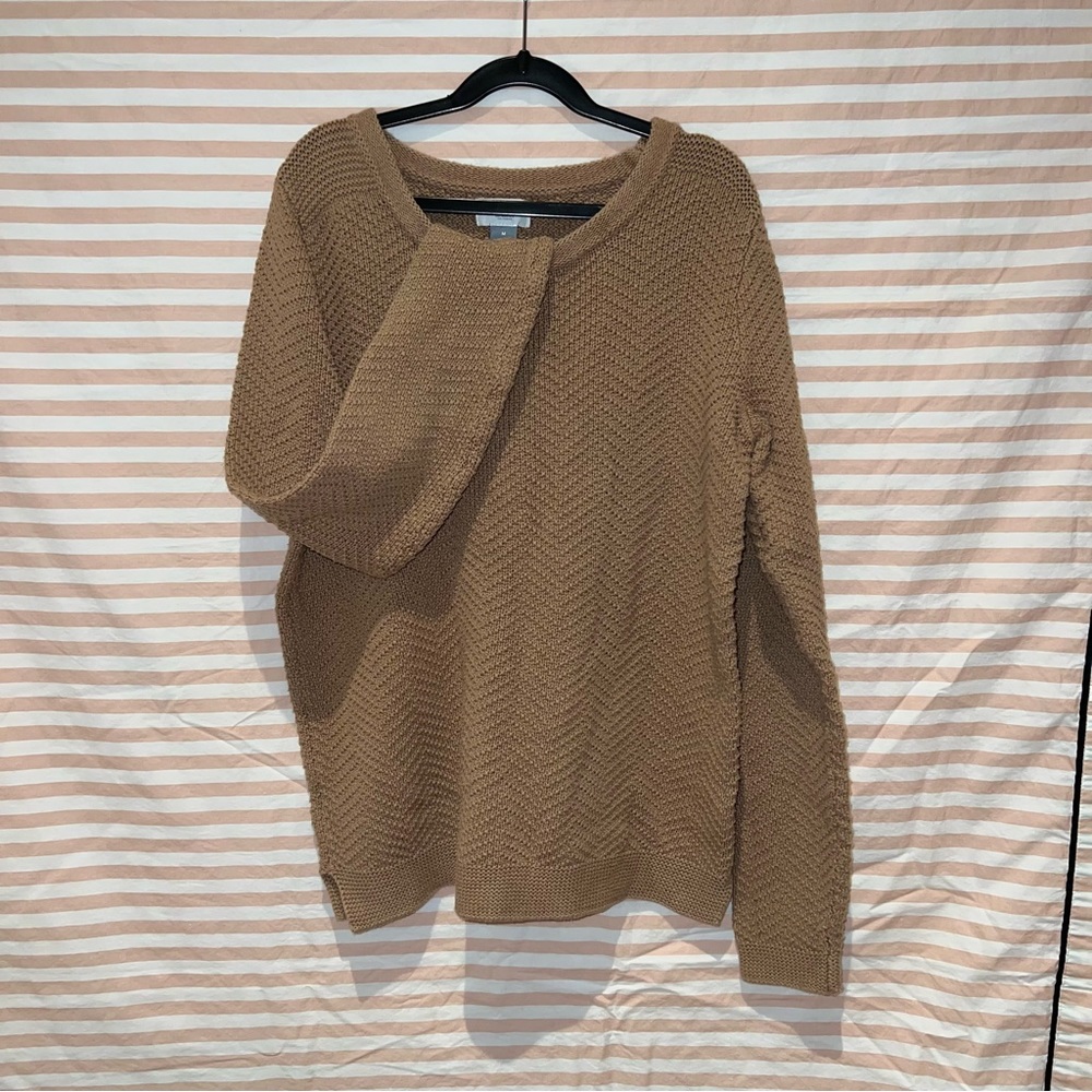 Old Navy Brown Chevron Knit Sweater - M
